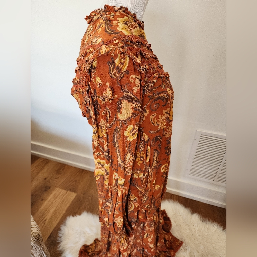 Spell & Gypsy Designs Aurora Blouse Burnt Ember XL - Picture 4 of 15